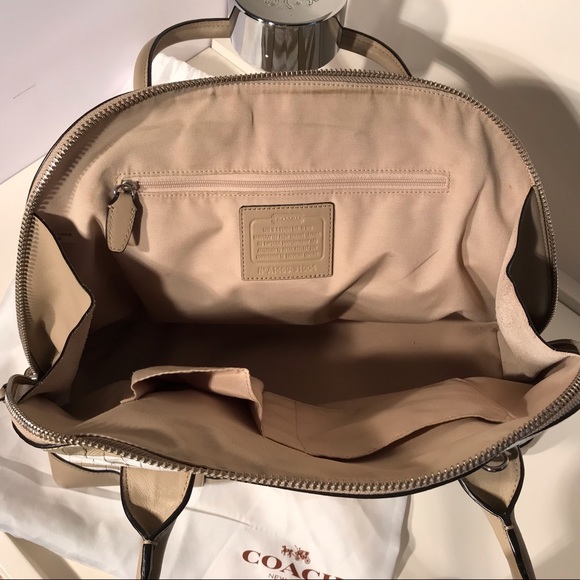 Coach Woven LeatherPreston Convertible Satchel Bag (Rare) - Picture 5 of 10